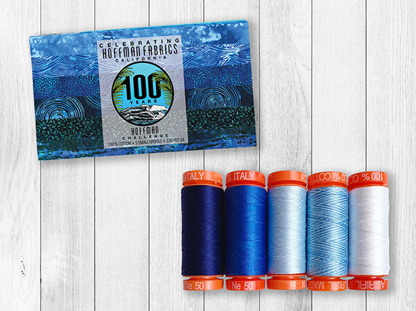Aurifil Set Packung Kollektion kaufen Deutschland Der Rabe im Schlamm 100 Years Hoffman Fabrics Bali Batiks