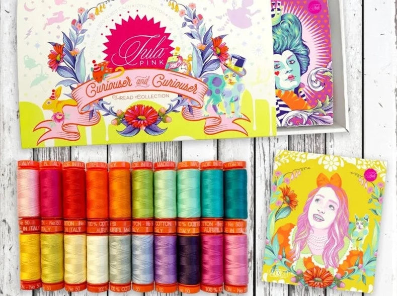 Aurifil Set Packung Kollektion kaufen Deutschland Der Rabe im Schlamm Curious and Curiouser Tula Pink