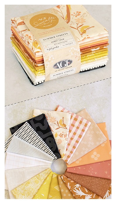 Fat Quarter Bundle Stoffset Patchworkstoffe kaufen Deutschland Der Rabe im Schlamm Art Gallery Fabrics Sewcialites Summer Streets