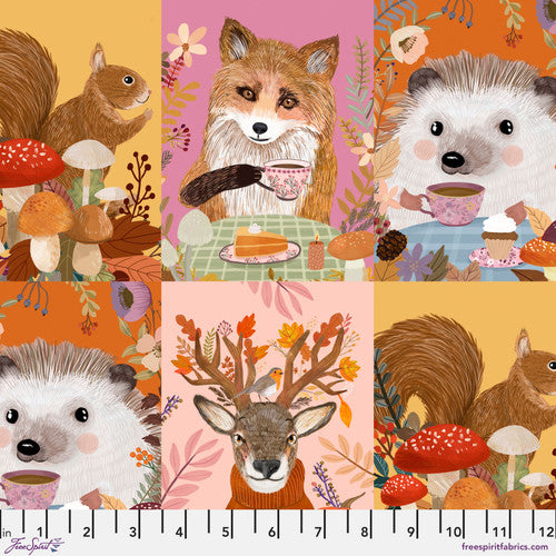 Der Rabe im Schlamm Meterware Patchworkstoff Free Spirit Mia Charro Autumn Friends Multi kaufen
