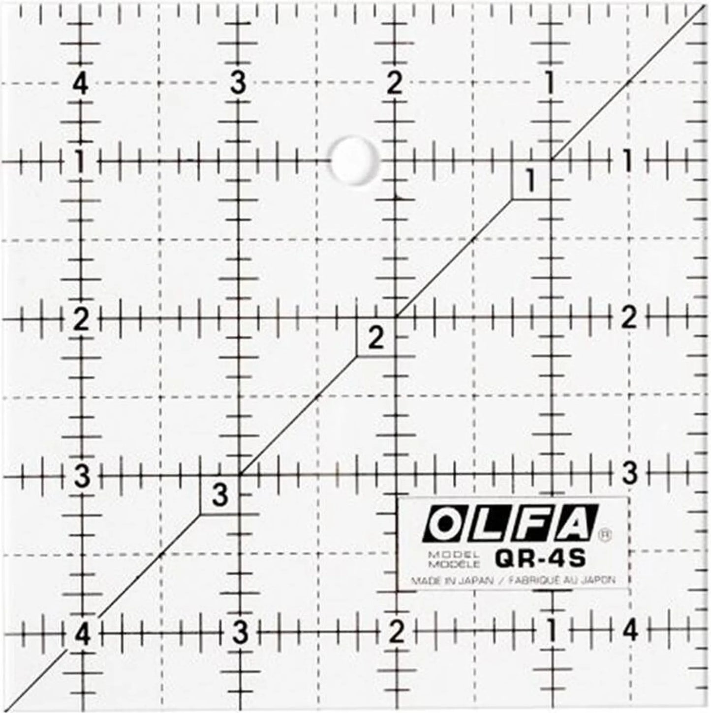 Der Rabe im Schlamm Quiltshop Deutschland Olfa Frosted Patchworklineal Ruler kaufen 4,5 inch non slip Anti Rutsch