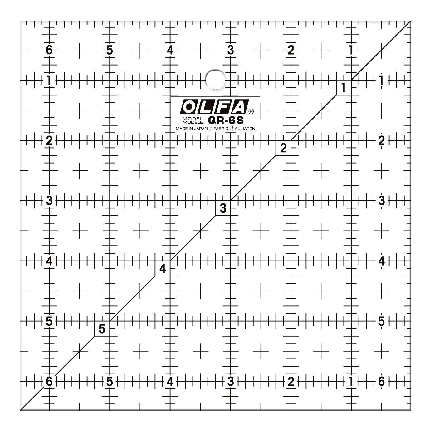 Der Rabe im Schlamm Quiltshop Deutschland Olfa Frosted Patchworklineal Ruler kaufen 6,5 inch non slip Anti Rutsch