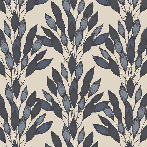 Der Rabe im Schlamm Meterware Patchworkstoff kaufen Art Gallery Fabrics Amy Sinibaldi Haven Brushed Leaves Grid