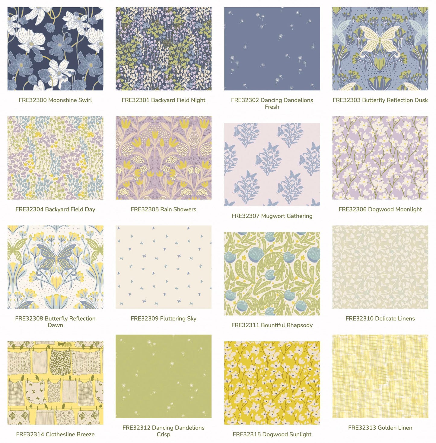 Der Rabe im Schlamm Patchworkstoff kaufen Art Gallery Fabrics Fat Quarter Bundle Stoffpaket Katie O´Shea Fresh Linen