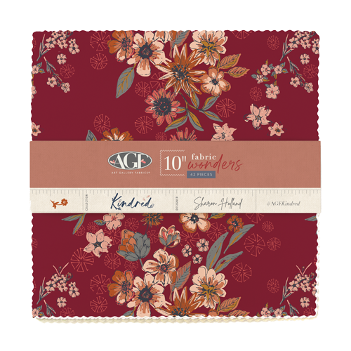 Der Rabe im Schlamm Layer Cake kaufen 10" squares Precuts Fabric Wonders Art Gallery Fabrics Kindred Sharon Holland