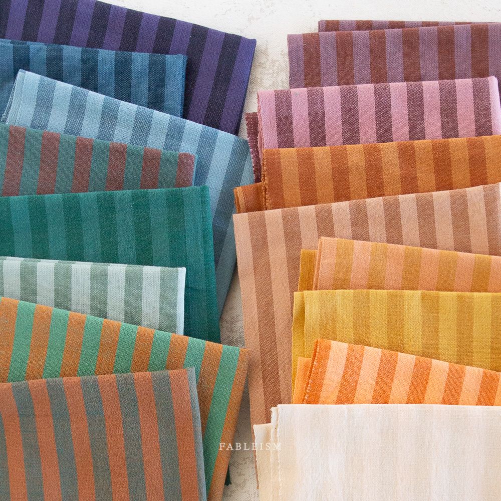 Fat Quarter Bundle "Sun Stripes" von FABLEISM (16 FQ)