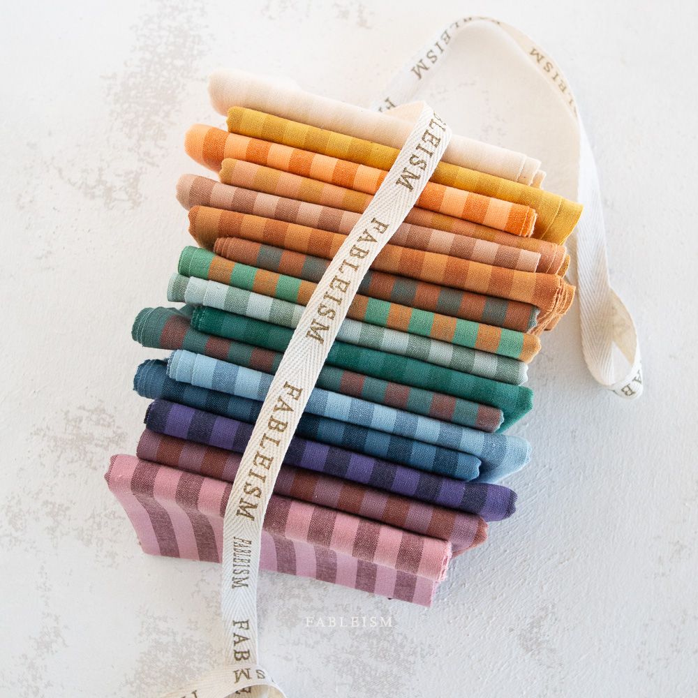 Fat Quarter Bundle "Sun Stripes" von FABLEISM (16 FQ)