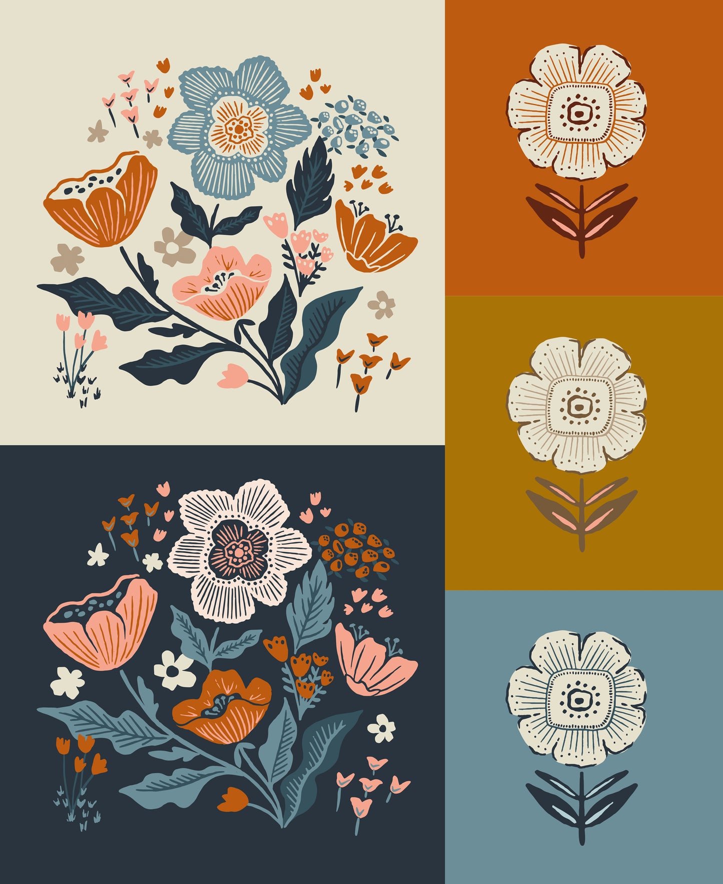 Folk & Lore in Deutschland kaufen Fancy That Design House Patchworkstoff Quiltshop Der Rabe im Schlamm Panel