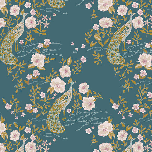 Patchworkstoffe kaufen Deutschland Der Rabe im Schlamm Art Gallery Fabrics Sharon Holland Charming One Primrose Peacock