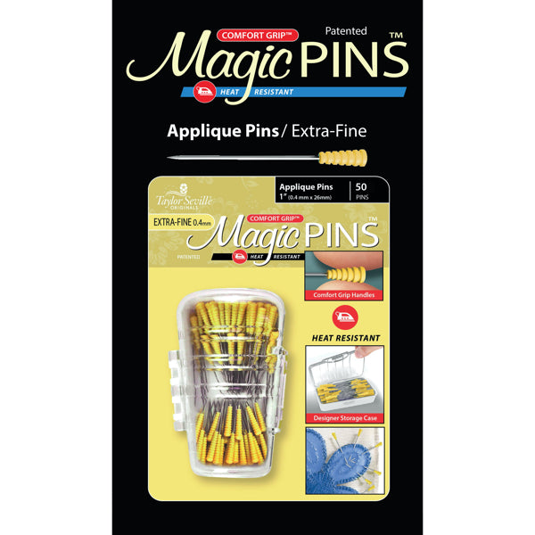 Taylor Seville Magic Pins Patchwork extrafein Applique Stecknadeln kaufen Der Rabe im Schlamm Quiltshop Deutschland