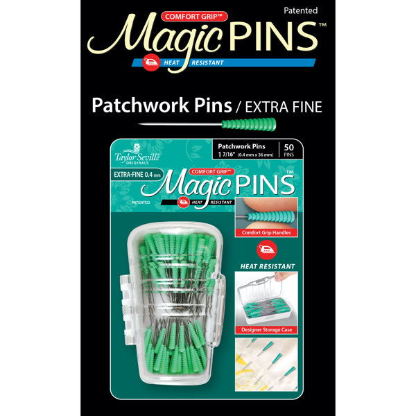 Taylor Seville Magic Pins Patchwork extrafein Stecknadeln kaufen Der Rabe im Schlamm Quiltshop Deutschland