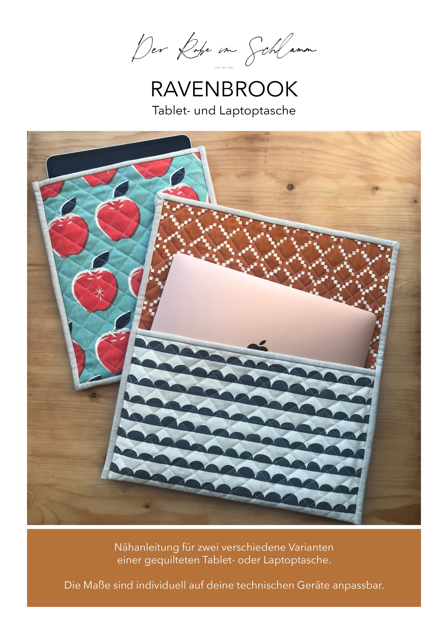 Ebook Nähanleitung Tablethülle Laptoptasche Anfänger Nähen Anleitung
