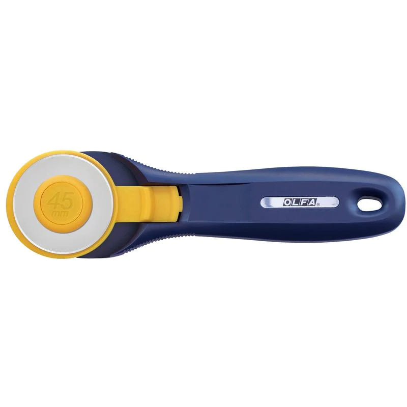 Der Rabe im Schlamm Quiltshop Deutschland Rollschneider 45 mm Olfa dunkelblau navy blue