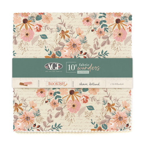 Der Rabe im Schlamm Layer Cake kaufen 10" squares Precuts Fabric Wonders Art Gallery Fabrics Bookish Sharon Holland