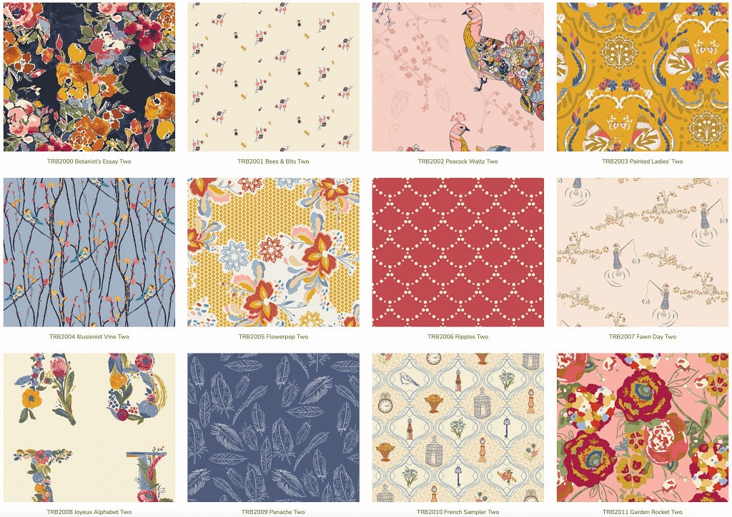 Fat Quarter Bundle Stoffset Patchworkstoffe kaufen Deutschland Der Rabe im Schlamm Art Gallery Fabrics The Season of Tribute Bari J Garden of Opulence