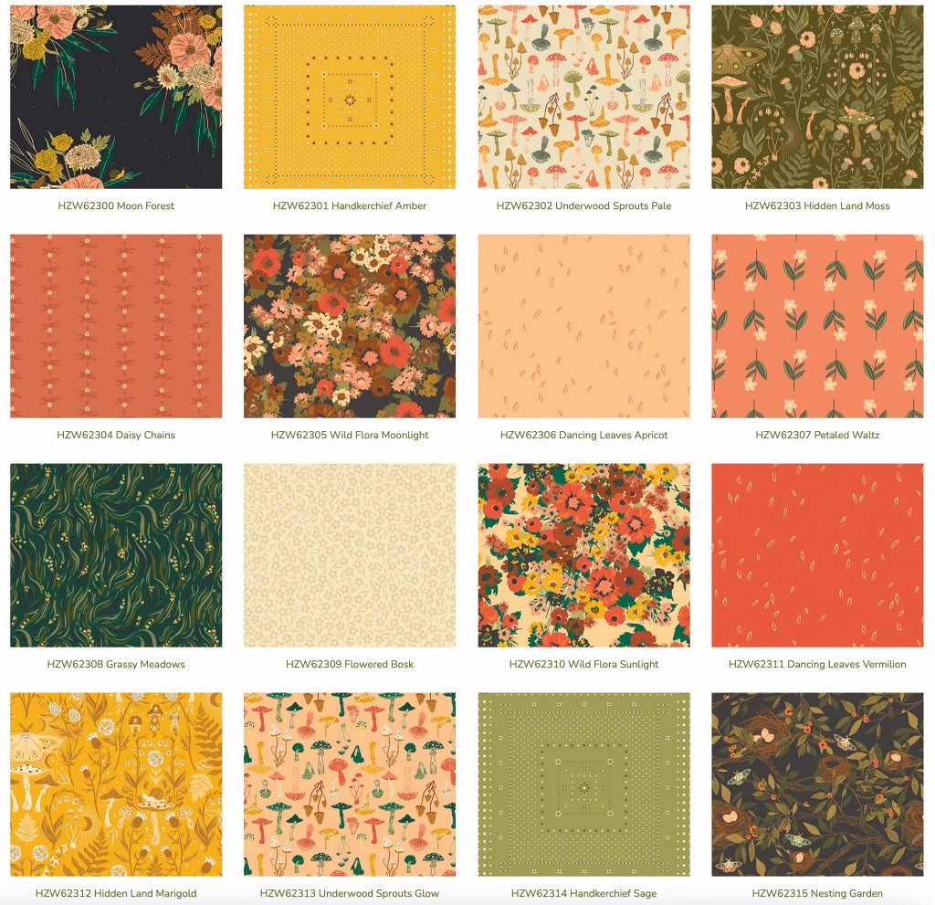 Der Rabe im Schlamm Layer Cake kaufen 10" squares Precuts Fabric Wonders Art Gallery Fabrics AGF studio Hazelwood