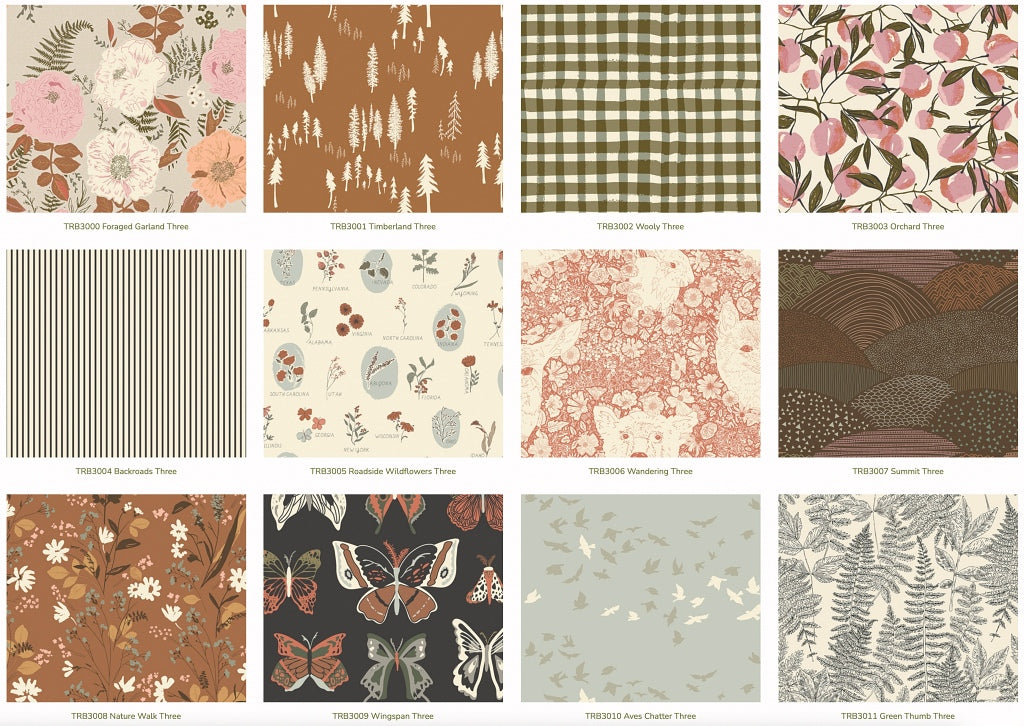 Fat Quarter Bundle Stoffset Patchworkstoffe kaufen Deutschland Der Rabe im Schlamm Art Gallery Fabrics Roots of Nature Bonnie Christine