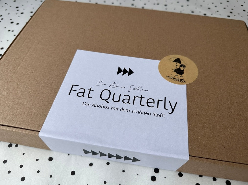 Fat Quarterly Abobox Der Rabe im Schlamm Stoff Quilten Patchwork Deutschland Abo Stoffabo