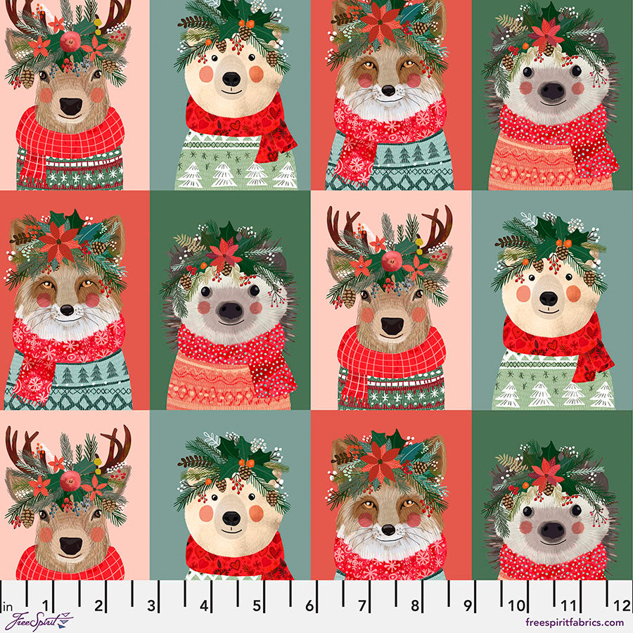 Der Rabe im Schlamm Meterware kaufen Free Spirit Mia Charro Christmas Squad Multi