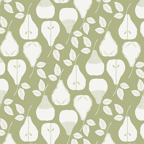 Der Rabe im Schlamm Gathered Sweet Harvest Olive Bonnie Christine Art Gallery Fabrics Stoff kaufen Quiltrückseite