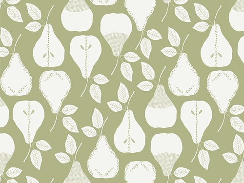 Der Rabe im Schlamm Gathered Sweet Harvest Olive Bonnie Christine Art Gallery Fabrics Stoff kaufen Quiltrückseite