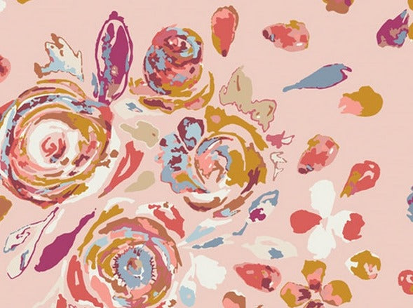 Der Rabe im Schlamm Meterware Patchworkstoff kaufen Art Gallery Fabrics Rosewood Fusion Swifting Flora