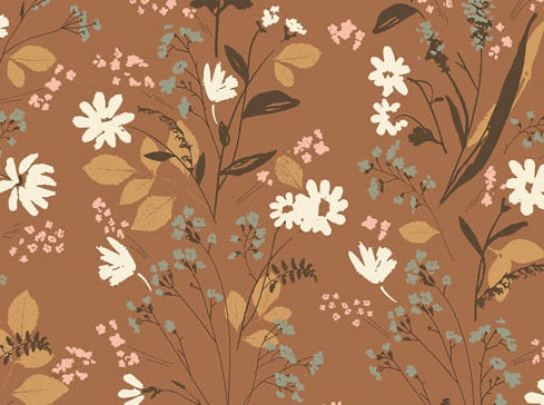 Der Rabe im Schlamm Meterware Patchworkstoff kaufen Art Gallery Fabrics Bonnie Christine Roots of Nature Nature Walk Three