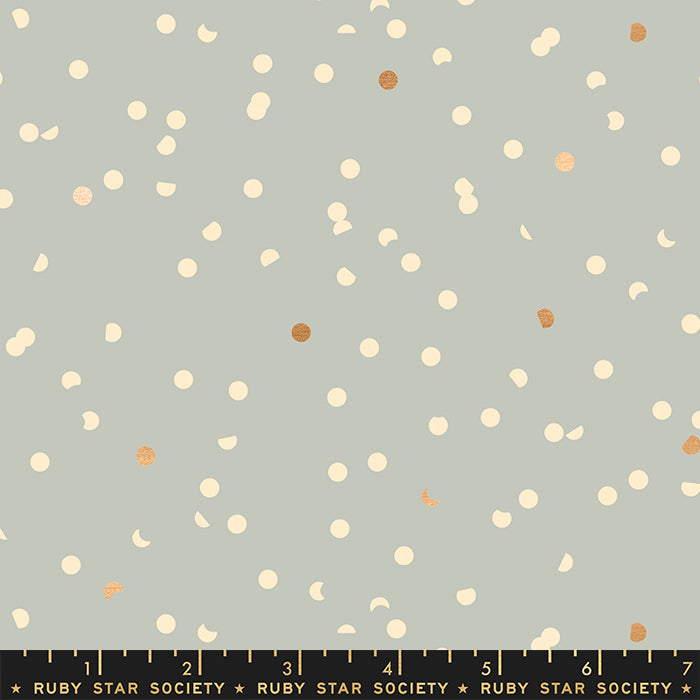 Der Rabe im Schlamm Meterware Patchworkstoff kaufen Ruby Star Society Hole Punch Dot Kimberly Kight Pewter