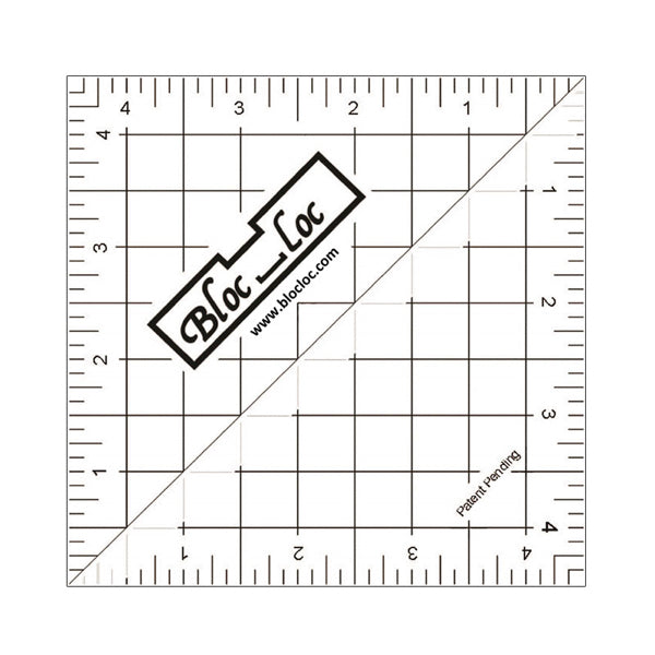 Bloc_Loc Bloc Loc Half Square Triangle Ruler HST Trimmen 4,5 inch kaufen Deutschland