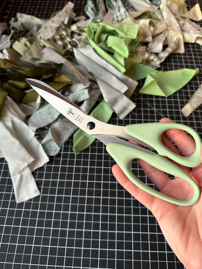 Der Rabe im Schlamm Profi Schneiderschere Premium Inch Lineatur technische Verzahnung Quiltshop Patchwork Tool Stoffschere kaufen 