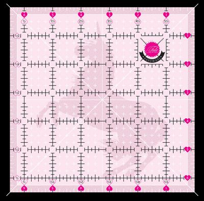 Der Rabe im Schlamm Quiltshop Deutschland Tula Pink Patchworklineal Ruler kaufen 6,5 inch non slip Anti  Rutsch