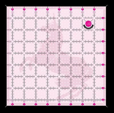 Der Rabe im Schlamm Quiltshop Deutschland Tula Pink Patchworklineal Ruler kaufen 8,5 inch non slip Anti  Rutsch