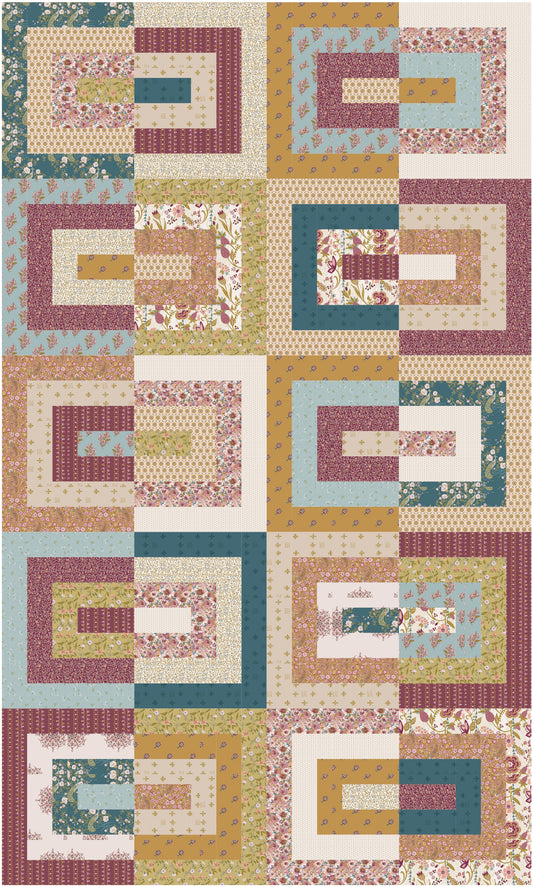 Ravenbrook 5 Quilt Materialpackung Quilt Kit kaufen Nähpaket Anfänger Patchworkdecke nähen Der Rabe im Schlamm Deutschland Quiltshop
