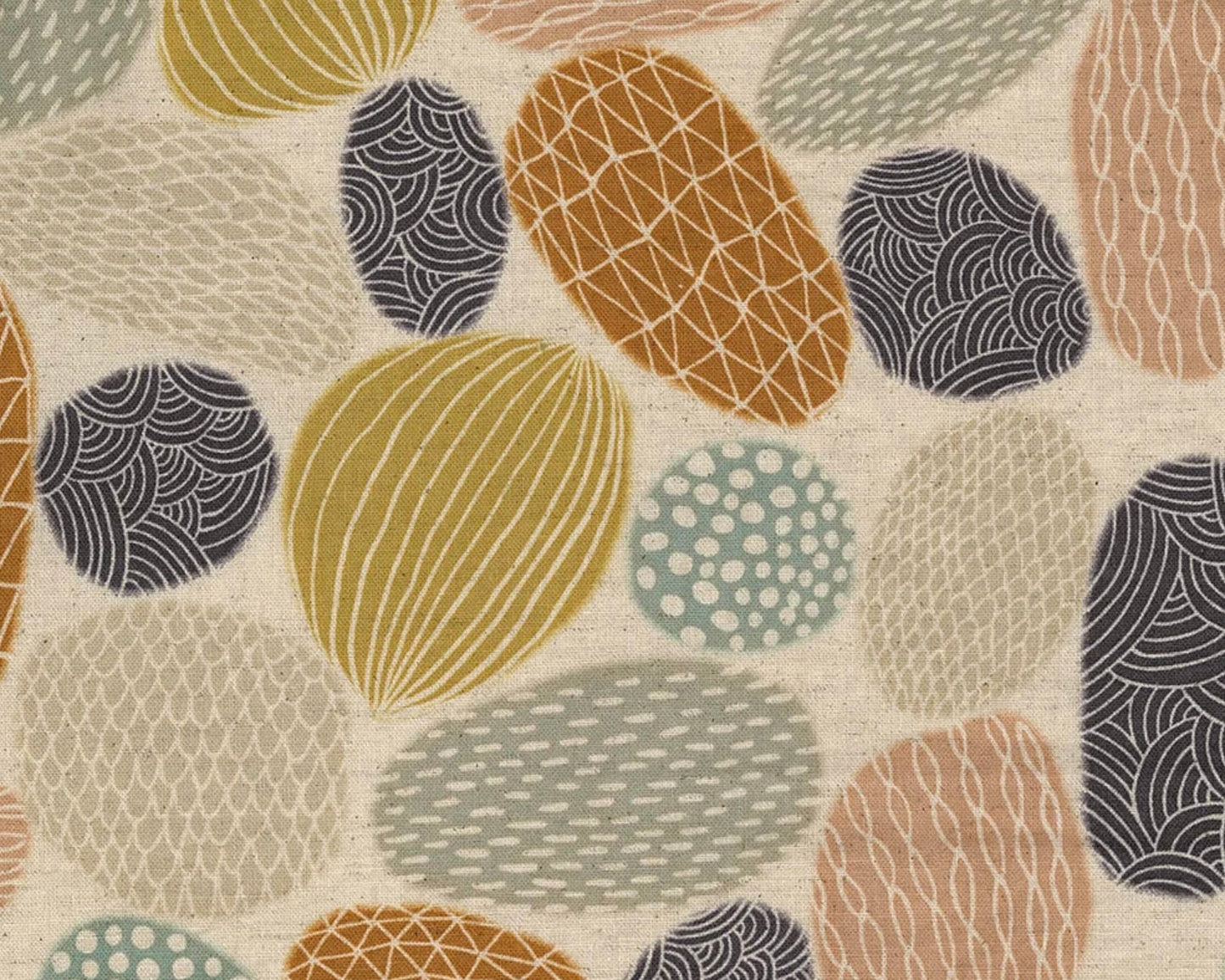 Leinen Stoffe kaufen Deutschland Der Rabe im Schlamm Kokka Fabrics Bookhou Pathway Stones 