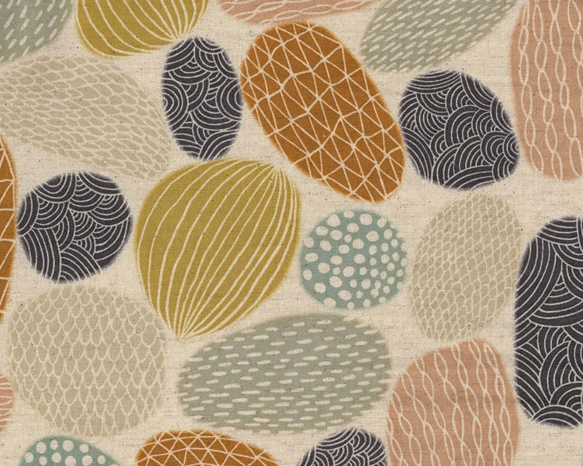 Leinen Stoffe kaufen Deutschland Der Rabe im Schlamm Kokka Fabrics Bookhou Pathway Stones 