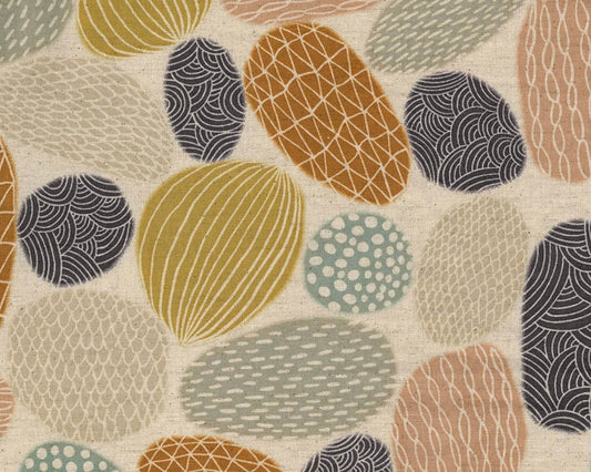 Leinen Stoffe kaufen Deutschland Der Rabe im Schlamm Kokka Fabrics Bookhou Pathway Stones 