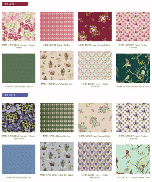 Precuts Stoffset Patchworkstoffe kaufen Deutschland Der Rabe im Schlamm Art Gallery Fabrics Bari J My Mother´s Daughter