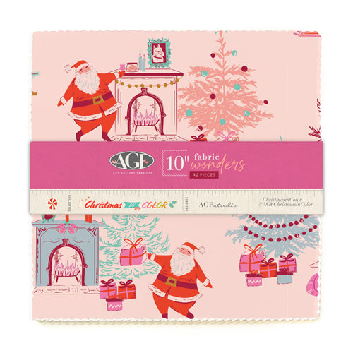 Layer Cake 10“ Fabric Wonders Precuts Stoffset Patchworkstoffe kaufen Deutschland Der Rabe im Schlamm Art Gallery Fabrics Christmas in Color