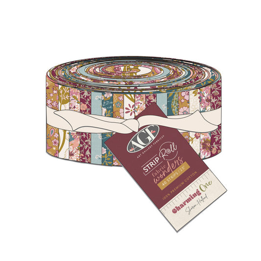 Jelly Roll 2,5 inch Strips Roll Precuts Stoffset Patchworkstoffe kaufen Deutschland Der Rabe im Schlamm Art Gallery Fabrics Sharon Holland Charming One