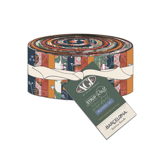 Jelly Roll 2,5 inch Strips Roll Precuts Stoffset Patchworkstoffe kaufen Deutschland Der Rabe im Schlamm Art Gallery Fabrics Katarina Roccella Barcelona