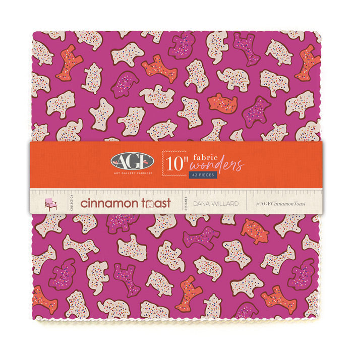 Layer Cake 10“ Fabric Wonders Precuts Stoffset Patchworkstoffe kaufen Deutschland Der Rabe im Schlamm Art Gallery Fabrics Dana Willard Cinnamon Toast