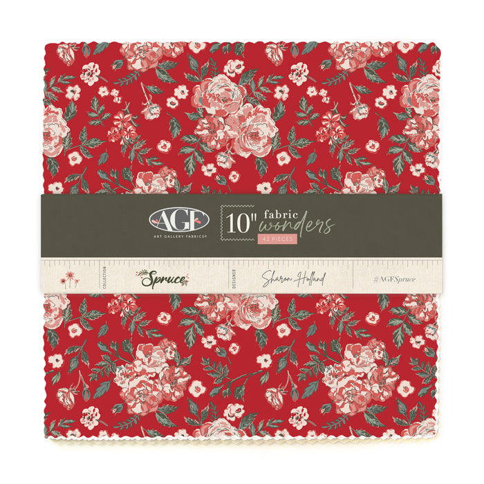 Layer Cake 10“ Fabric Wonders Precuts Stoffset Patchworkstoffe kaufen Deutschland Der Rabe im Schlamm Art Gallery Fabrics Sharon Holland Spruce