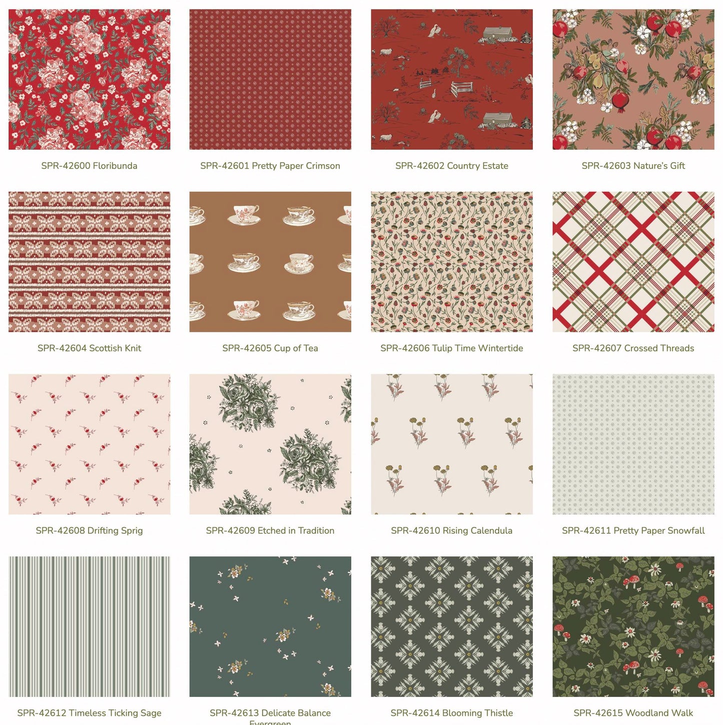 Precuts Stoffset Patchworkstoffe kaufen Deutschland Der Rabe im Schlamm Art Gallery Fabrics Sharon Holland Spruce