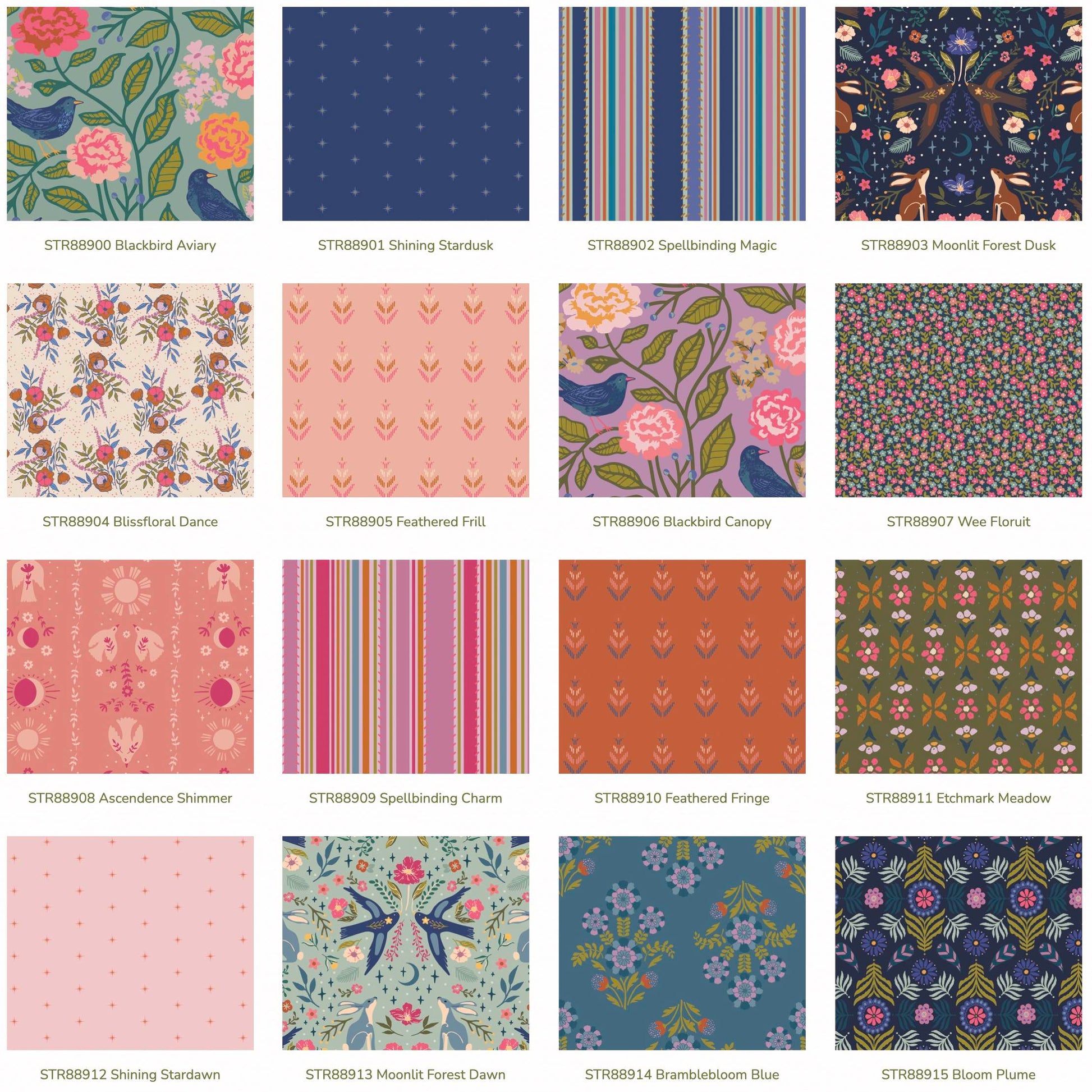 Der Rabe im Schlamm Patchworkstoffe kaufen Quiltshop Deutschland Art Gallery Fabrics Precuts Fabrics Wonders Fat Quarter Bundle Starling Maureen Cracknell Linen Blend