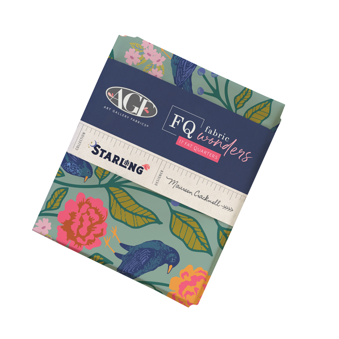 Der Rabe im Schlamm Patchworkstoffe kaufen Quiltshop Deutschland Art Gallery Fabrics Precuts Fabrics Wonders Fat Quarter Bundle Starling Maureen Cracknell Linen Blend