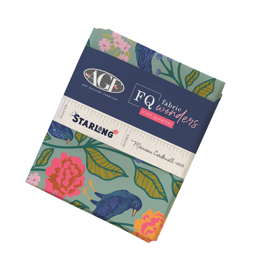 Der Rabe im Schlamm Patchworkstoffe kaufen Quiltshop Deutschland Art Gallery Fabrics Precuts Fabrics Wonders Fat Quarter Bundle Starling Maureen Cracknell Linen Blend