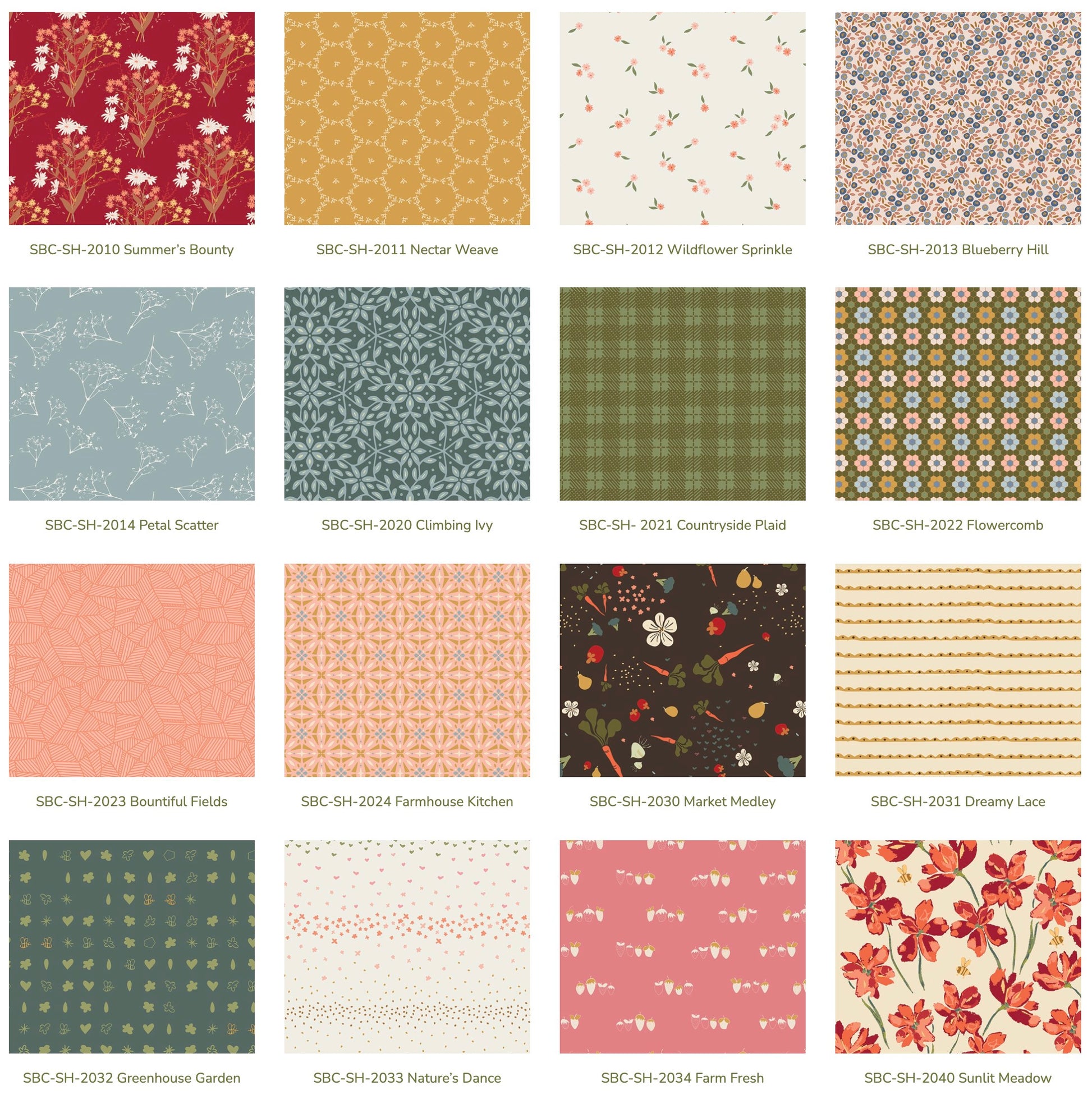 Fat Quarter Bundle Precuts Stoffset Patchworkstoffe kaufen Deutschland Der Rabe im Schlamm Art Gallery Fabrics Sewcial Bee Collective Summer Homestead