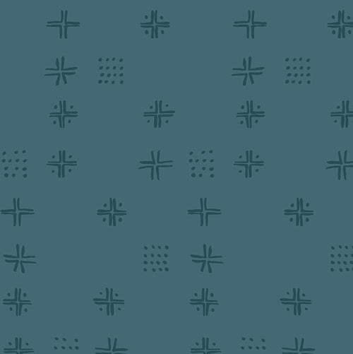 Patchworkstoffe kaufen Deutschland Der Rabe im Schlamm Art Gallery Fabrics Sharon Holland Charming One Mudcloth Teal
