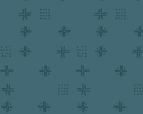 Patchworkstoffe kaufen Deutschland Der Rabe im Schlamm Art Gallery Fabrics Sharon Holland Charming One Mudcloth Teal