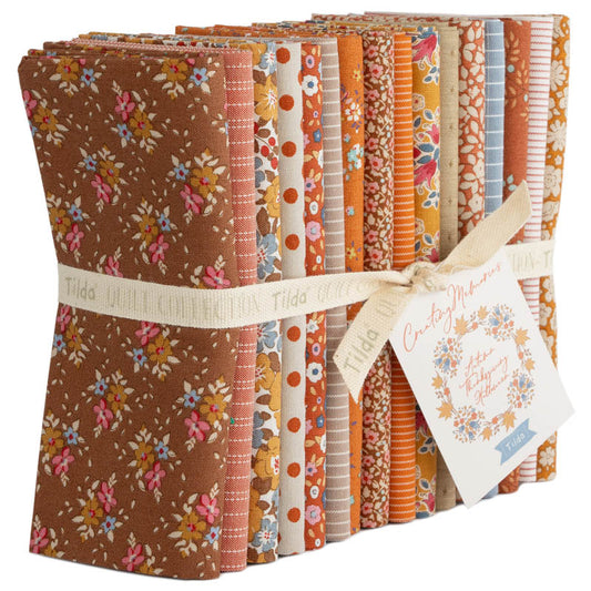 Der Rabe im Schlamm Fat Quarter Bundle Stoffpaket Precuts kaufen Deutschland Patchworkstoff Tilda Creating Memories Autumn braun